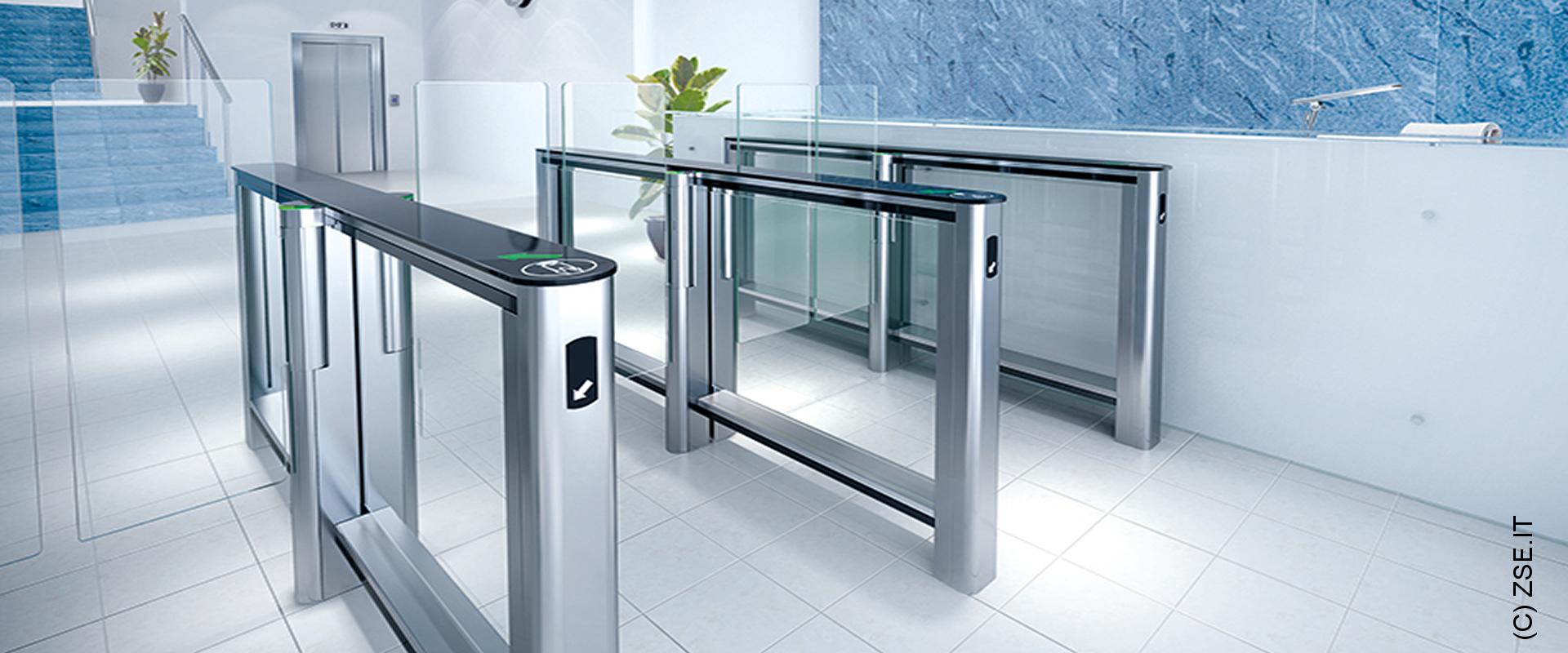 HG3 varco automatico ante cristallo flip flap